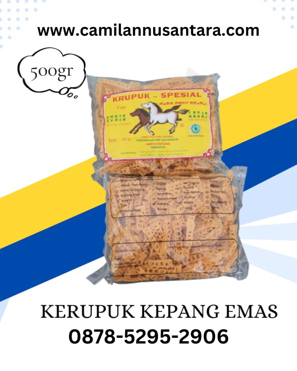 Kerupuk mentah kami dibuat dari bahan-bahan berkualitas tinggi yang dipilih dengan cermat untuk menghasilkan rasa yang gurih dan tekstur yang renyah setelah digoreng